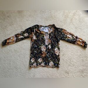 Fall floral blouse ON SALE